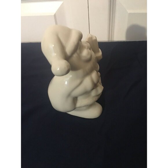 Santa Clause Present Holding Present Ceramic Figurine Made In‎ Brazil 5in - Picture 4 of 6